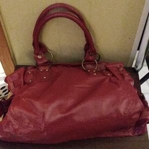 Red Pleather Purse